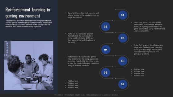 Types Of Reinforcement Learning In ML Reinforcement Learning In Gaming Environment Slides PDF