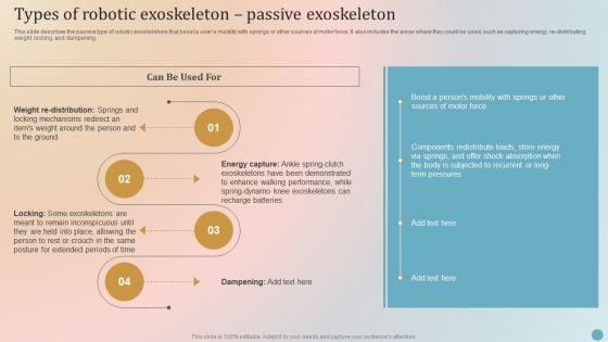 Types Of Robotic Exoskeleton Passive Exoskeleton Diagrams PDF Types Of Robotic Exoskeleton Passive Exoskeleton Diagrams PDF