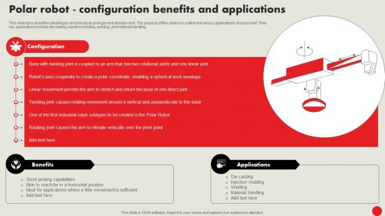 Types Of Robots For Industrial Operations Polar Robot Configuration Benefits And Applications Portrait PDF