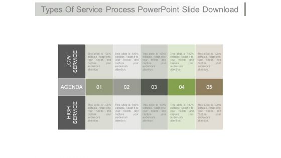 Types Of Service Process Powerpoint Slide Download