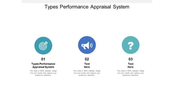 Types Performance Appraisal System Ppt PowerPoint Presentation Icon Template