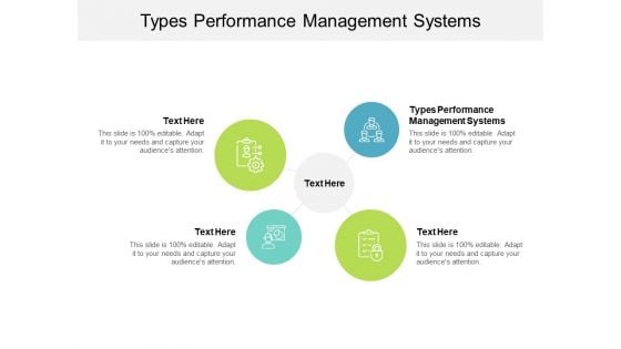 Types Performance Management Systems Ppt PowerPoint Presentation Layouts Portrait Cpb