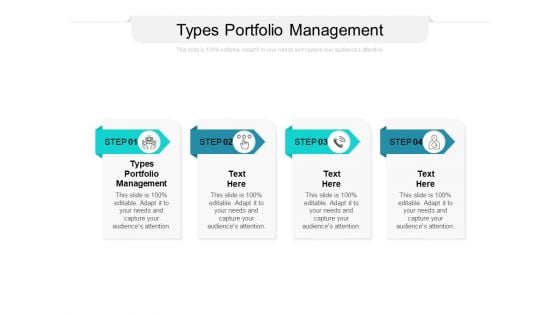 Types Portfolio Management Ppt PowerPoint Presentation Pictures Graphic Images Cpb