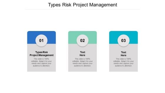 Types Risk Project Management Ppt PowerPoint Presentation Diagram Lists Cpb