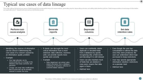 Typical Use Cases Of Data Lineage Deploying Data Lineage IT Mockup PDF Typical Use Cases Of Data Lineage Deploying Data Lineage IT Mockup PDF