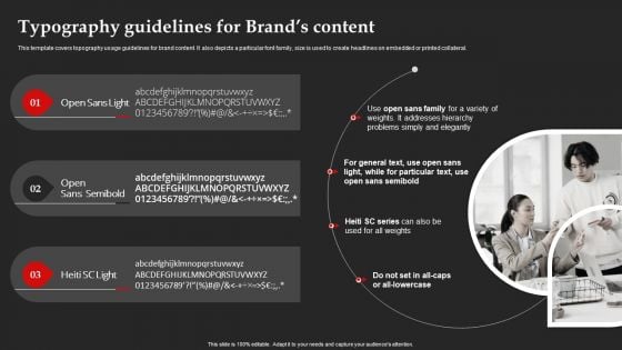 Typography Guidelines For Brands Content Brand Introduction Plan Rules PDF