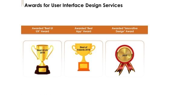 UI Software Design Awards For User Interface Design Services Ppt Pictures Graphics Design PDF