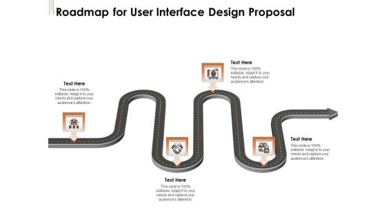 UI Software Design Roadmap For User Interface Design Proposal Ppt Gallery Example Introduction PDF