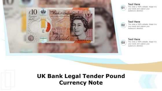 UK Bank Legal Tender Pound Currency Note Ppt PowerPoint Presentation Inspiration Graphic Images PDF