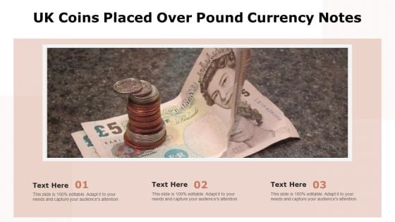 UK Coins Placed Over Pound Currency Notes Ppt PowerPoint Presentation Portfolio PDF