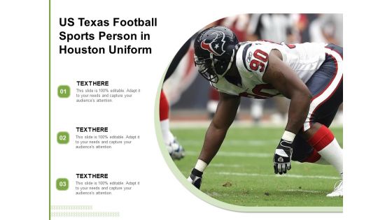 US Texas Football Sports Person In Houston Uniform Ppt PowerPoint Presentation Ideas Format PDF