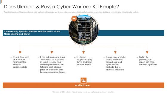 Ukraine Cyberwarfare Does Ukraine Russia Cyber Warfare Kill People Summary Pdf