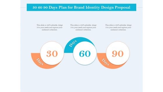 Ultimate Brand Creation Corporate Identity 30 60 90 Days Plan For Brand Identity Design Proposal Icons PDF