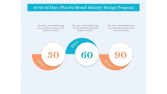 Ultimate Brand Creation Corporate Identity 30 60 90 Days Plan For Brand Identity Design Proposal Icons PDF