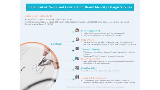 Ultimate Brand Creation Corporate Identity Statement Of Work And Contract For Brand Identity Design Services Rules PDF