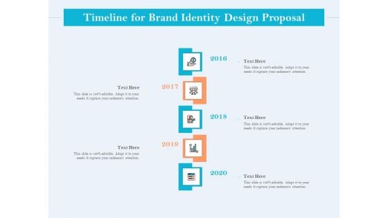 Ultimate Brand Creation Corporate Identity Timeline For Brand Identity Design Proposal Ppt Inspiration Infographics PDF