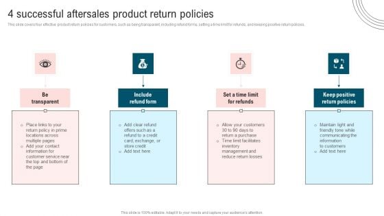 Ultimate Guide To Improve Customer Support And Services 4 Successful Aftersales Product Portrait PDF
