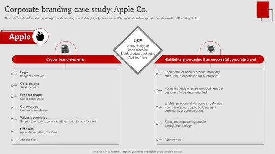 Umbrella Branding Measures To Boost Brand Awareness Corporate Branding Case Study Apple Co Themes PDF