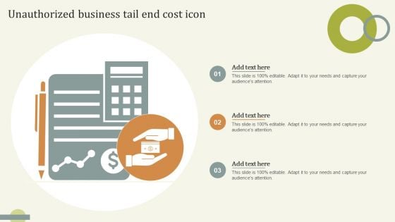 Unauthorized Business Tail End Cost Icon Designs PDF