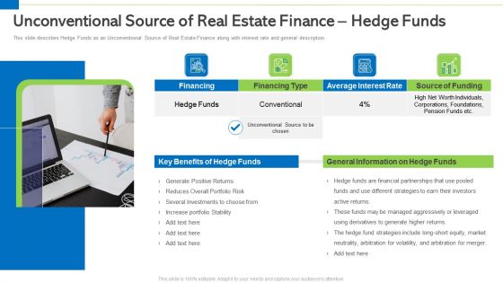 Unconventional Source Of Real Estate Finance Hedge Funds Elements PDF