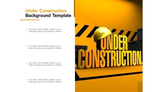 Under Construction Background Template Ppt PowerPoint Presentation Good