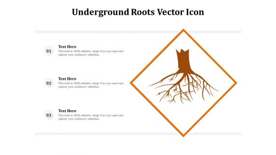 Underground Roots Vector Icon Ppt PowerPoint Presentation Infographic Template Guidelines PDF