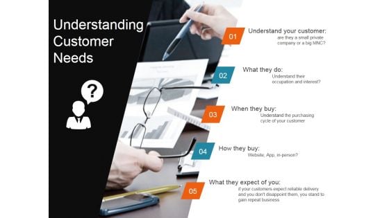 Understanding Customer Needs Ppt PowerPoint Presentation Layouts Display