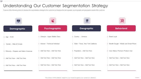 Understanding Our Customer Segmentation Business To Business Promotion Sales Lead Professional PDF