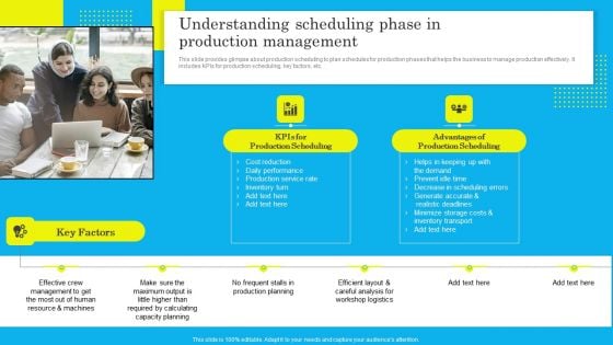 Understanding Scheduling Phase In Production Management Graphics PDF