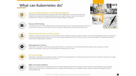 Understanding The Kubernetes Components Through Diagram What Can Kubernetes Do Ppt Gallery Information PDF