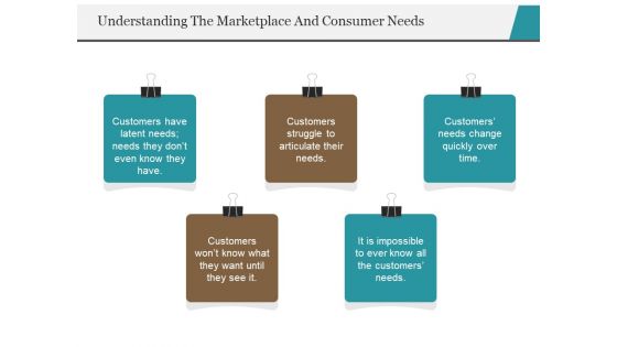 Understanding The Marketplace And Consumer Needs Template 2 Ppt PowerPoint Presentation Icon Microsoft