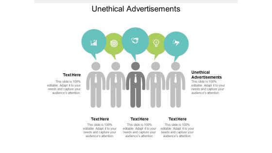 Unethical Advertisements Ppt PowerPoint Presentation Slides Visual Aids Cpb