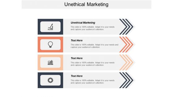 Unethical Marketing Ppt PowerPoint Presentation Icon Model Cpb