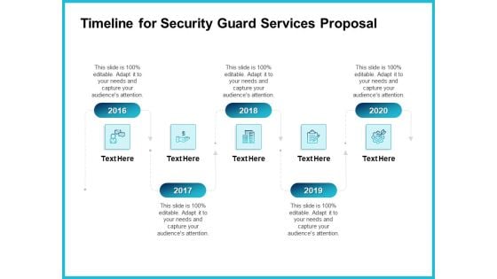 Uniformed Security Timeline For Security Guard Services Proposal Structure PDF