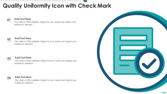 Uniformity Icon Ppt PowerPoint Presentation Complete Deck With Slides