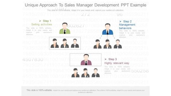 Unique Approach To Sales Manager Development Ppt Example