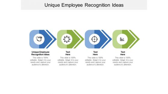 Unique Employee Recognition Ideas Ppt PowerPoint Presentation Icon Graphics Cpb