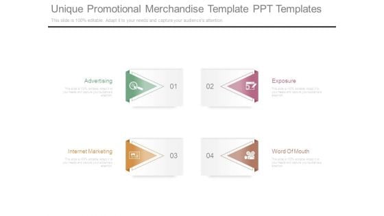 Unique Promotional Merchandise Template Ppt Templates