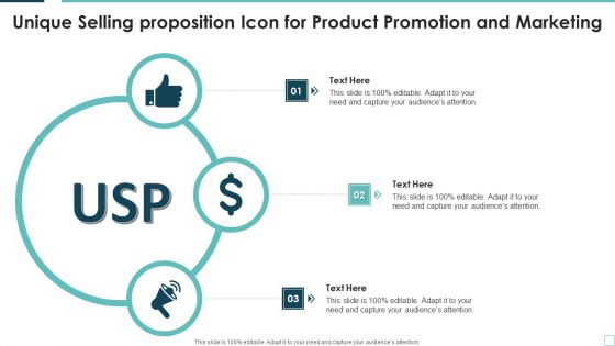 Unique Selling Proposition Icon For Product Promotion And Marketing Download PDF