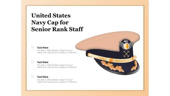 United States Navy Cap For Senior Rank Staff Ppt PowerPoint Presentation Model Files PDF