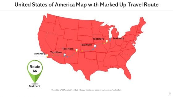 United States Of America Map Locations Percentages Ppt PowerPoint Presentation Complete Deck With Slides