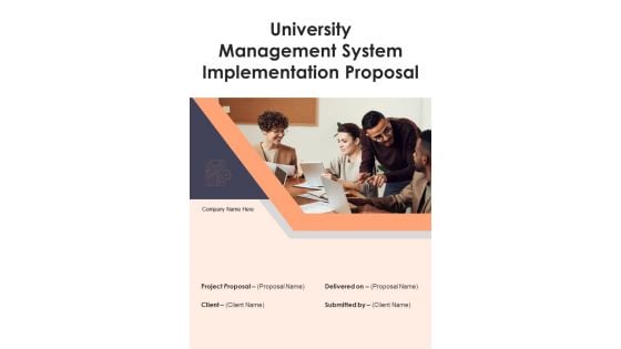 University Management System Implementation Proposal Example Document Report Doc Pdf Ppt