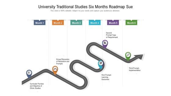University Traditional Studies Six Months Roadmap Sue Elements