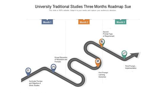 University Traditional Studies Three Months Roadmap Sue Structure