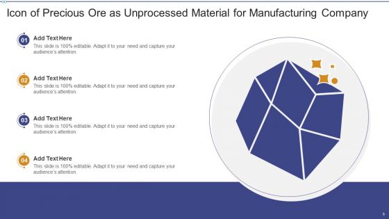 Unprocessed Material Icon Ppt PowerPoint Presentation Complete Deck With Slides