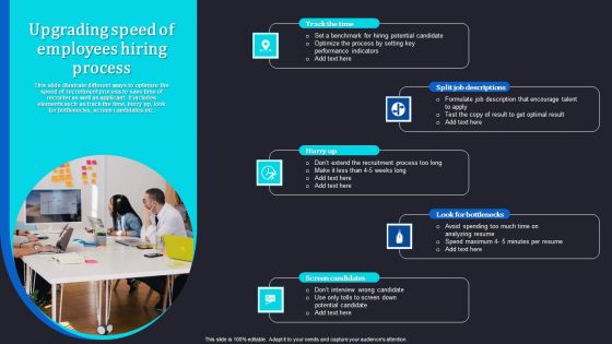 Upgrading Speed Of Employees Hiring Process Designs PDF