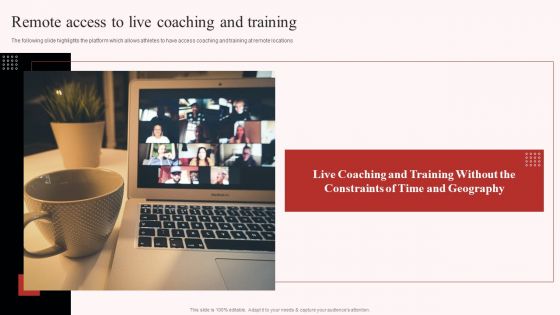 Uplift Capital Raising Pitch Deck Remote Access To Live Coaching And Training Ideas PDF