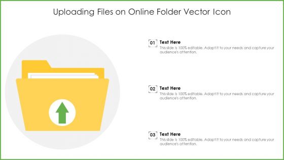Uploading Files On Online Folder Vector Icon Ppt Styles Graphics Tutorials PDF
