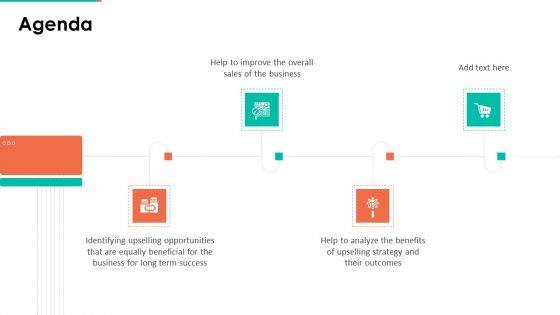 Upselling Technique Additional Product Agenda Portrait PDF