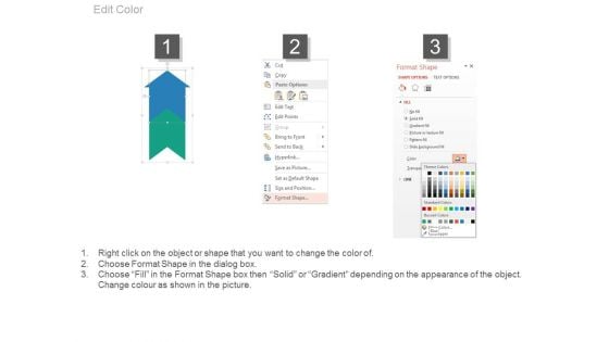 Upward Arrow With Growth Analysis Icons PowerPoint Slides